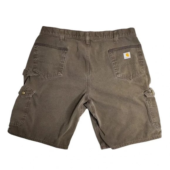 Carhartt Men's Cargo Carpenter Ripstop Relaxed Fit Shorts B357 DFE WorkSize 3 - Picture 1 of 9
